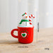 Mini Christmas Resin Mug Figurine Santa Snowman Holiday Tabletop Decoration
