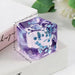 TPR Cube Squeeze Toy – Purple Soft Sensory Stress Relief Squishy