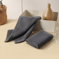 Cotton Waffle Kitchen Towel  Absorbent Dish Cloth Reusable Cleaning Hand Towel