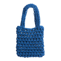 Cotton Rope Crochet Tote Bag – Handmade Woven Shoulder Bag for Summer, Beach, Shopping & Everyday Use