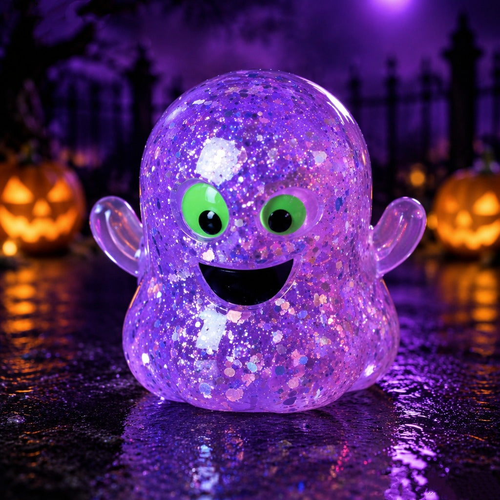 Halloween Squishy Toys – Glitter Ghost Stress Relief Fidget Toys