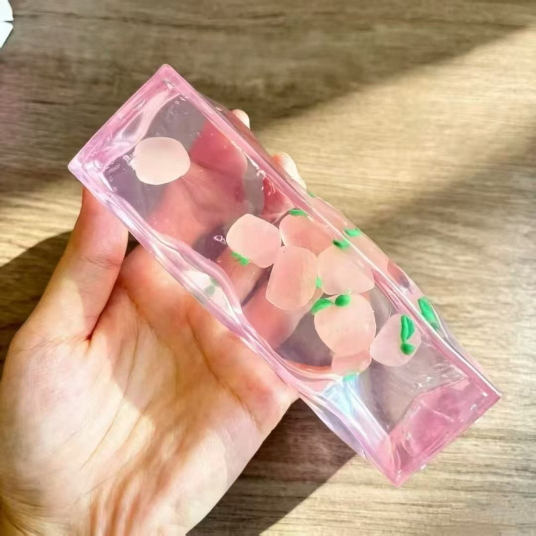 Fruit TPR Squishy Fidget Bar with Four Colorful Designs