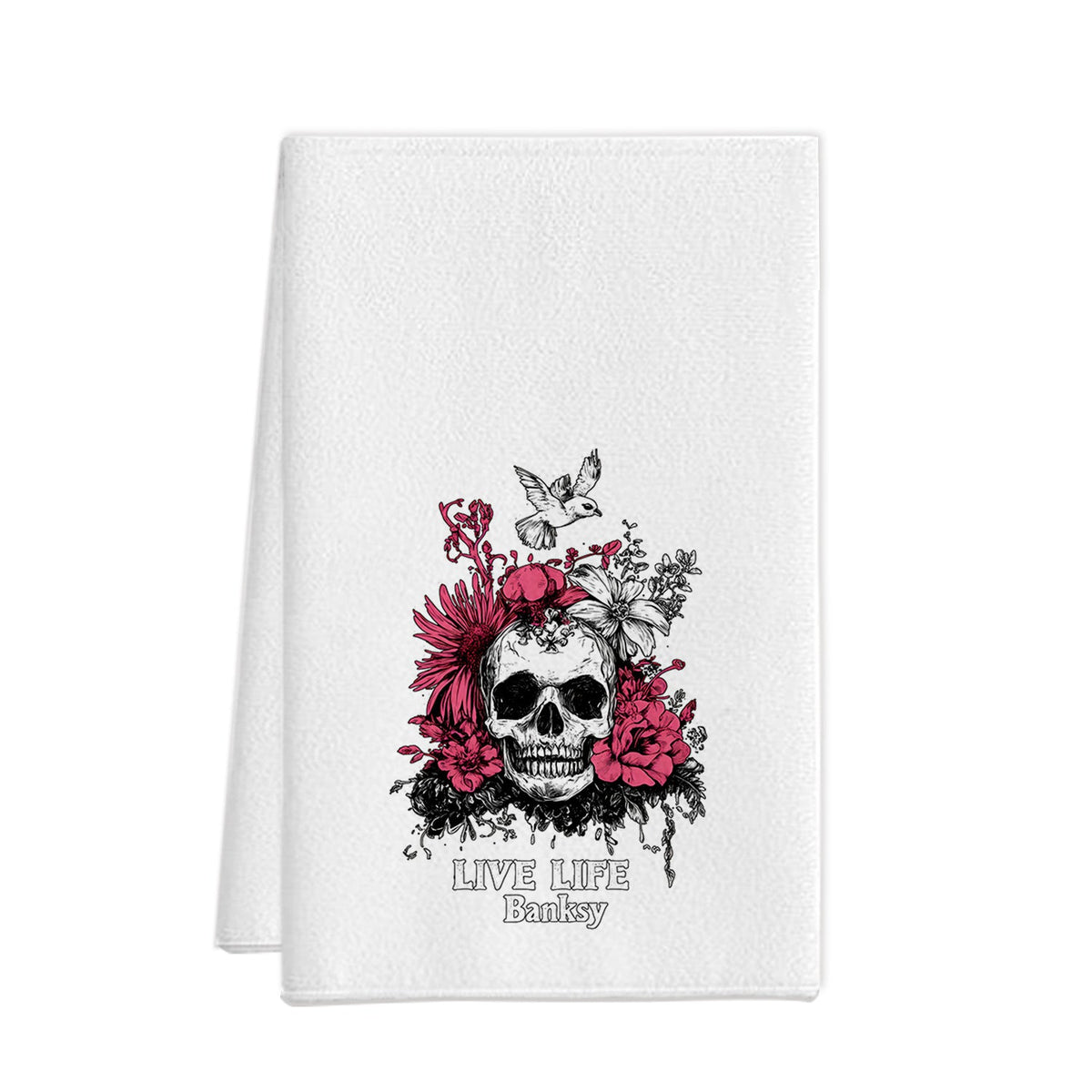 Halloween Ghost Pumpkin Printed Microfiber Kitchen Towel
