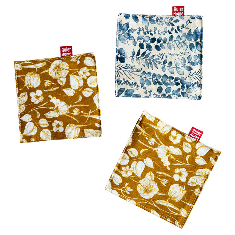 Cotton Coaster, Japanese Style Mug Mat & Tea Cup Coaster
