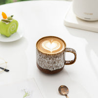 220ml Ceramic Coffee Mug – Reactive Glaze Stoneware Cup with Handle for Coffee, Tea, Latte, Café, Restaurant & Home Drinkware