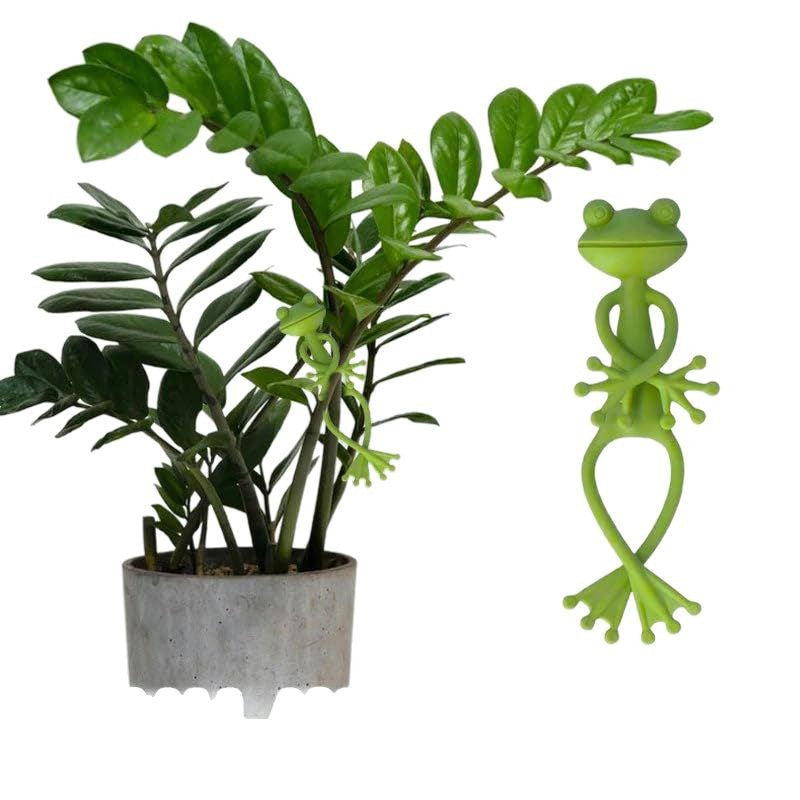 Cute Frog Plant Clip – Decorative Plastic Plant Support Clip for Indoor Plants, Garden Vines & Home Gardening