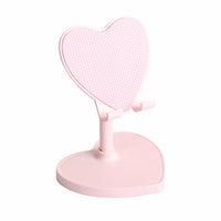 Cute Heart Shaped Desktop Phone Holder Mini Adjustable Mobile Stand