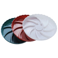 Round Plastic Plant Saucer 36cm Thickened Swirl Design Flower Pot