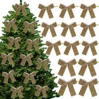 Velvet Christmas Bows Festive Ribbon Decorations for Christmas Trees Wreaths and Holiday Crafts