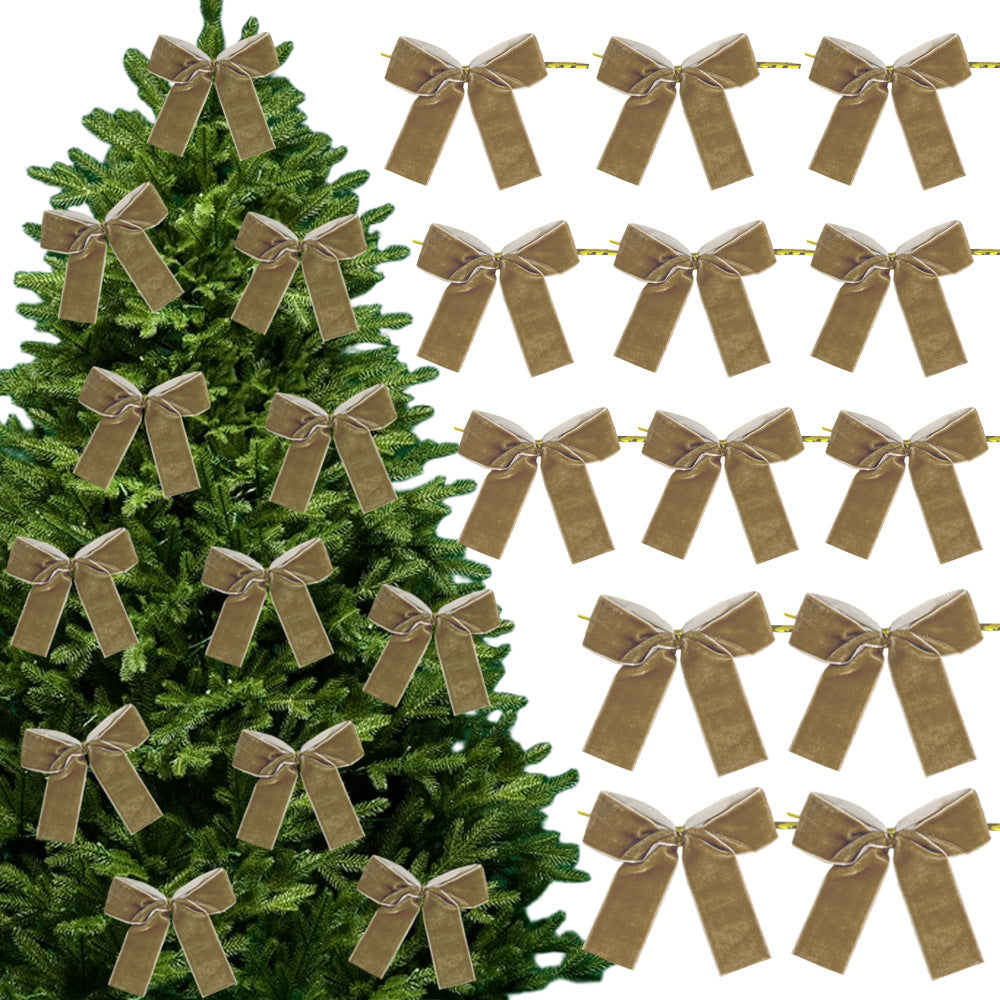 Velvet Christmas Bows Festive Ribbon Decorations for Christmas Trees Wreaths and Holiday Crafts