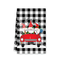 Christmas Microfiber Kitchen Towel Festive Tree Print Absorbent Dish Cloth Holiday Kitchen Decor