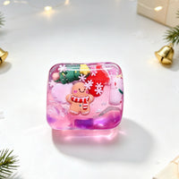 Christmas  Squishy Toy – 5.5CM Cute Holiday Sensory Squeeze Block with Mini Christmas Figures, Soft Stress Relief Fidget Toy