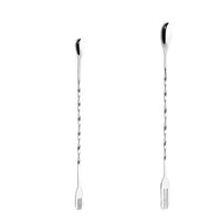 Stainless Steel Long Handle Bar Spoon, Double-Sided Mixing Spoon