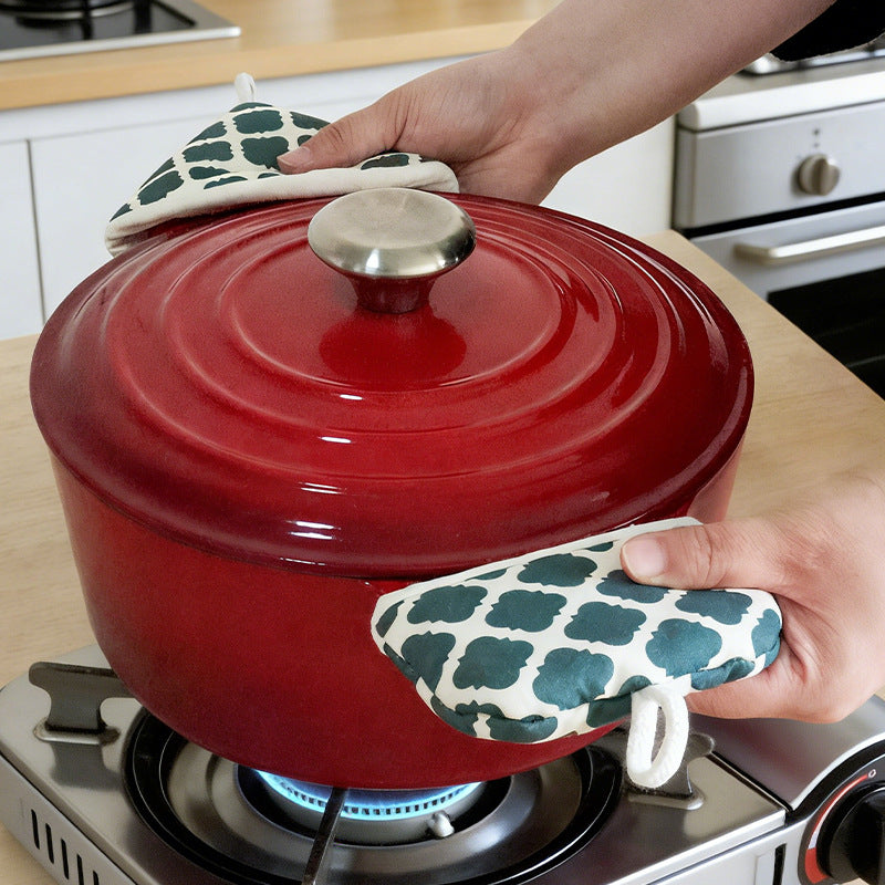 Padded Pot Handle Cover, Fabric Lid Holder for Dutch Ovens & Casserole Pots