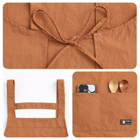 Cute Bear Print Kitchen Apron – Women’s Bib Apron with Pocket, Casual Cooking Baking Apron for Kitchen, Cleaning & Home Use