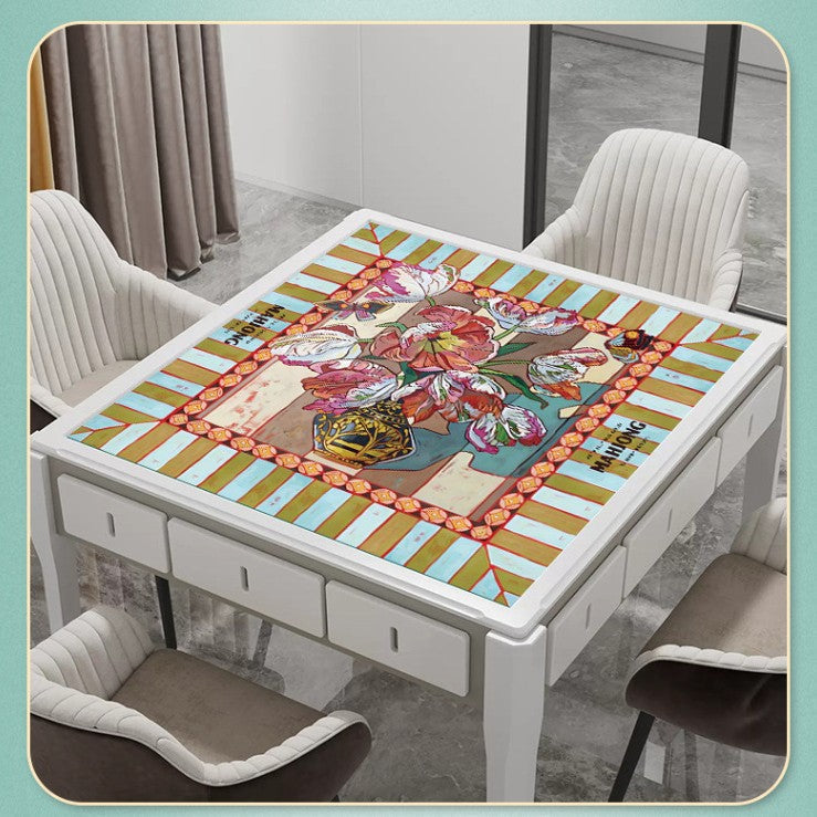 American Mahjong Table Mat – Non-Slip Crystal Velvet Game Pad