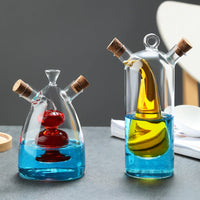 Borosilicate Glass Oil & Vinegar Dispenser – Fine Spout Seasoning Bottle