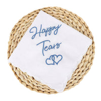 Embroidered Wedding Handkerchief – Cotton Keepsake Gift