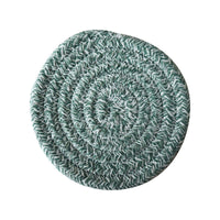 Round Woven Cotton Coaster Heat Resistant Drink Mat Decorative Table Protector