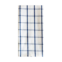 100% Cotton Table Mat – Blue Plaid & Striped Woven Placemat for Dining Table, Kitchen, Café, Restaurant & Home Decor