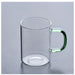 Borosilicate Glass Mug – Colorful Handle Drinking Cup