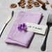 French Country Textured Cloth Dinner Napkin with Overlocked Edges, 16.54 Inches