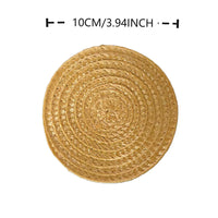 Round Woven PP Placemat Heat Resistant Dining Table Mat