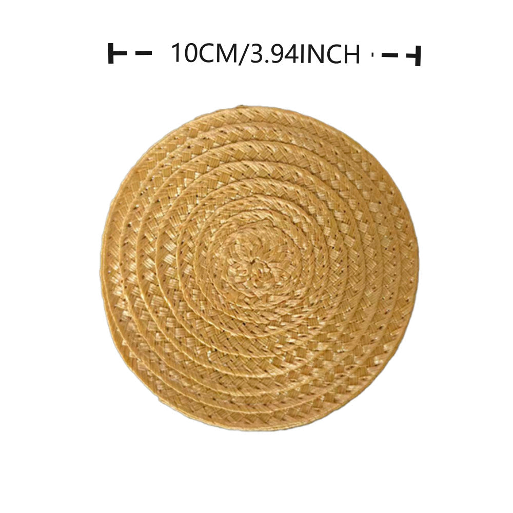 Round Woven PP Placemat Heat Resistant Dining Table Mat