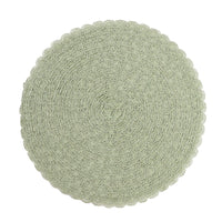 Round Textured Placemat 38cm, Decorative Dining Table Mat