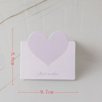 Pastel Heart Note Cards with Matching Envelopes 20 Piece Set