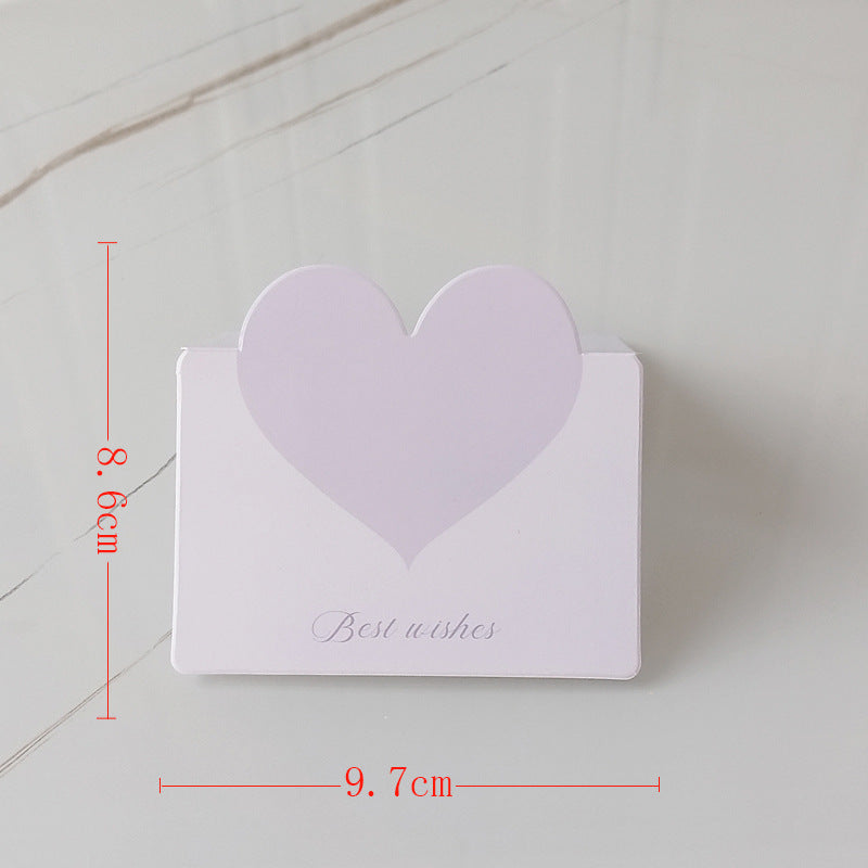 Pastel Heart Note Cards with Matching Envelopes 20 Piece Set