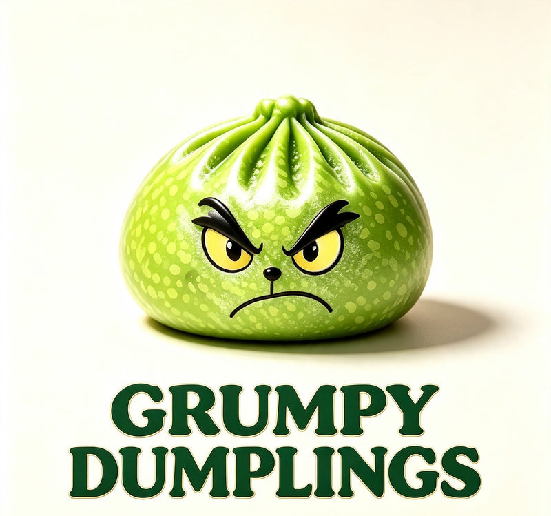 12-Pack Green Christmas Dumpling Squishy Toys, 8.5cm TPR Stress Relief Fidget Toys