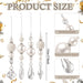 Pearl Look Beaded Christmas Ornaments with Clear Drops