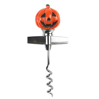 Halloween Wine Corkscrew, Novelty Bottle Opener with Pumpkin Witch Hat and Skeleton Designs, Spooky Party Bar Accessories