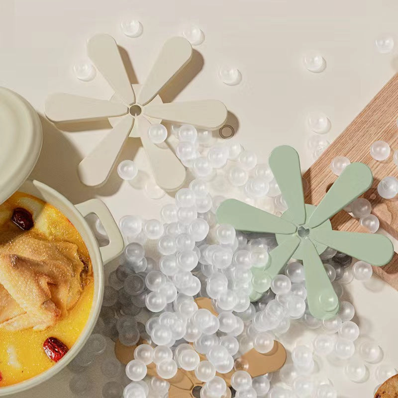 Flower Shaped Silicone Coaster Heat Resistant Non Slip Cup Mat