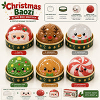 Christmas Dumpling Blind Box Squishy – Cute Holiday Stress Relief Toy for Christmas Gifts, Stocking Stuffers & Party Favors