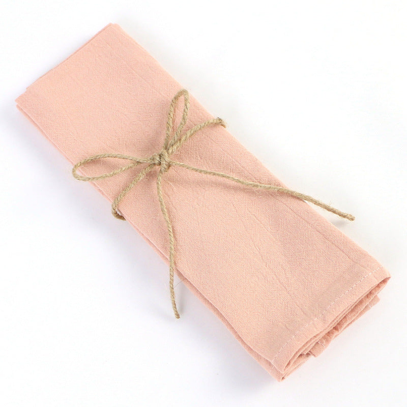30 × 30 cm Cotton Cloth Napkin – Soft Solid Color Dinner Napkin