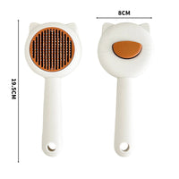 Cat Ear Grooming Brush with Push Button Hair Release