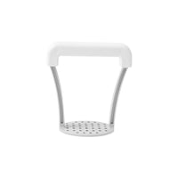 White Potato Masher – Lightweight One‑Press PP Potato Masher for Smooth Mashed Potatoes & Vegetables