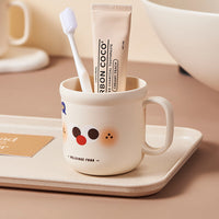 Cute Dog Plastic Mug – Adorable Cartoon Drinking Cup with Handle
