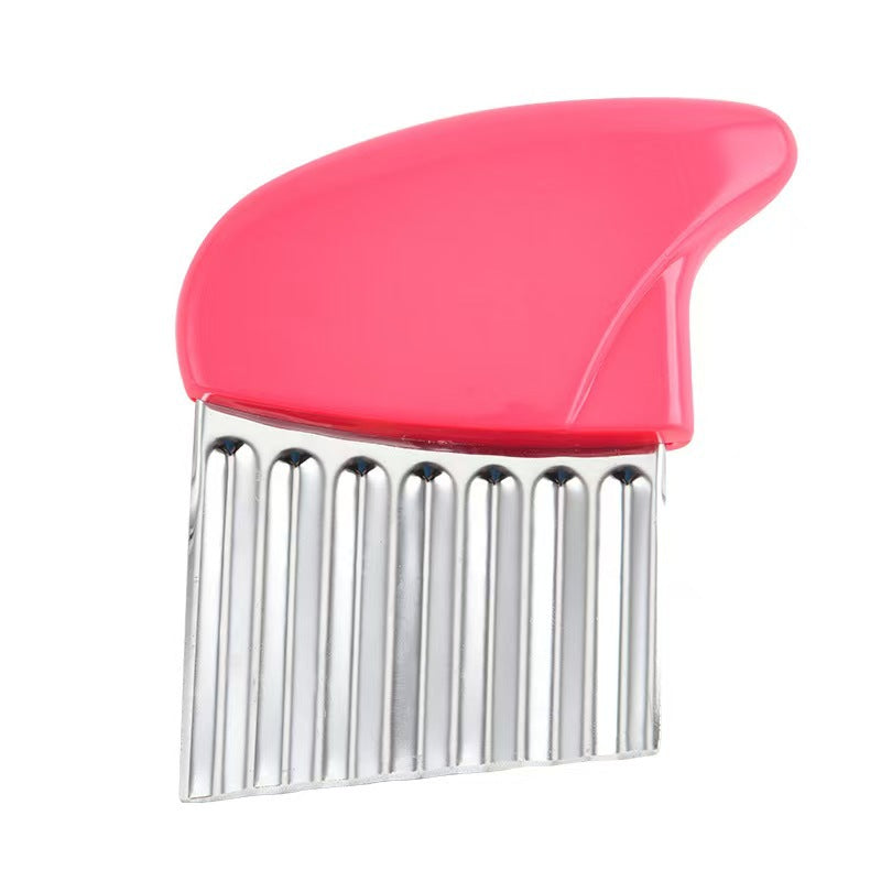 Stainless Steel Crinkle Cutter Wavy Potato Slicer Vegetable Cutting Tool