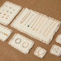 100% Cotton Fringed Table Mat, Natural Ivory Woven Placemats, Rustic Farmhouse Table Decor