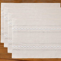 Woven Cotton Linen Placemat, Natural Heat-Resistant Table Mat for Coffee, Tea and Dining