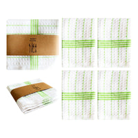 Cotton Waffle Dish Cloths, 4-Pack Kitchen Cleaning Towel Set