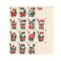 American Mahjong Set – 166 Acrylic Tiles for Classic Mahjong Play