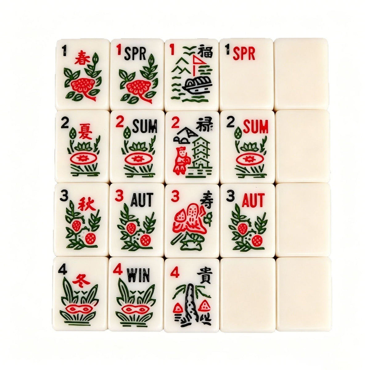 American Mahjong Set – 166 Acrylic Tiles for Classic Mahjong Play