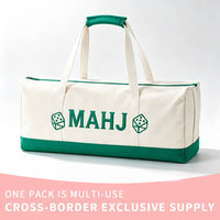 Portable Mahjong Storage Bag – Large Capacity Zipper Carrying Tote for Mahjong Tiles, Accessories, Travel, Game Night & Home Organization