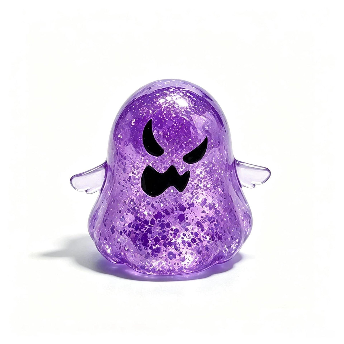 Halloween Ghost Squishy Toys – Glitter Ghost Stress Relief Fidget Toys, Soft Squeeze Toys for Kids Party Favors