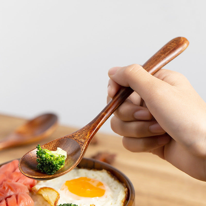 Natural Wood Mini Spoon for Dining