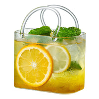 Novelty Handbag Glass Cup – Transparent Beverage & Cocktail Glass